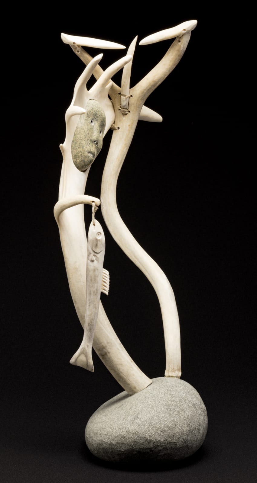 MATTIUSI IYAITUK (1950-) IVUJIVIK, I Got My First Fish, 2006