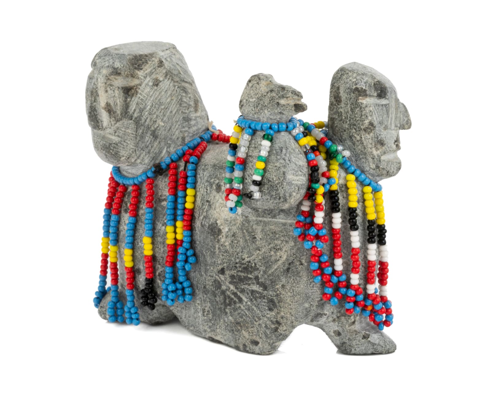 EVA TALOOKI ALIKTILUK (1927-1994) ARVIAT (ESKIMO POINT), Two Transforming Figures with a Bird