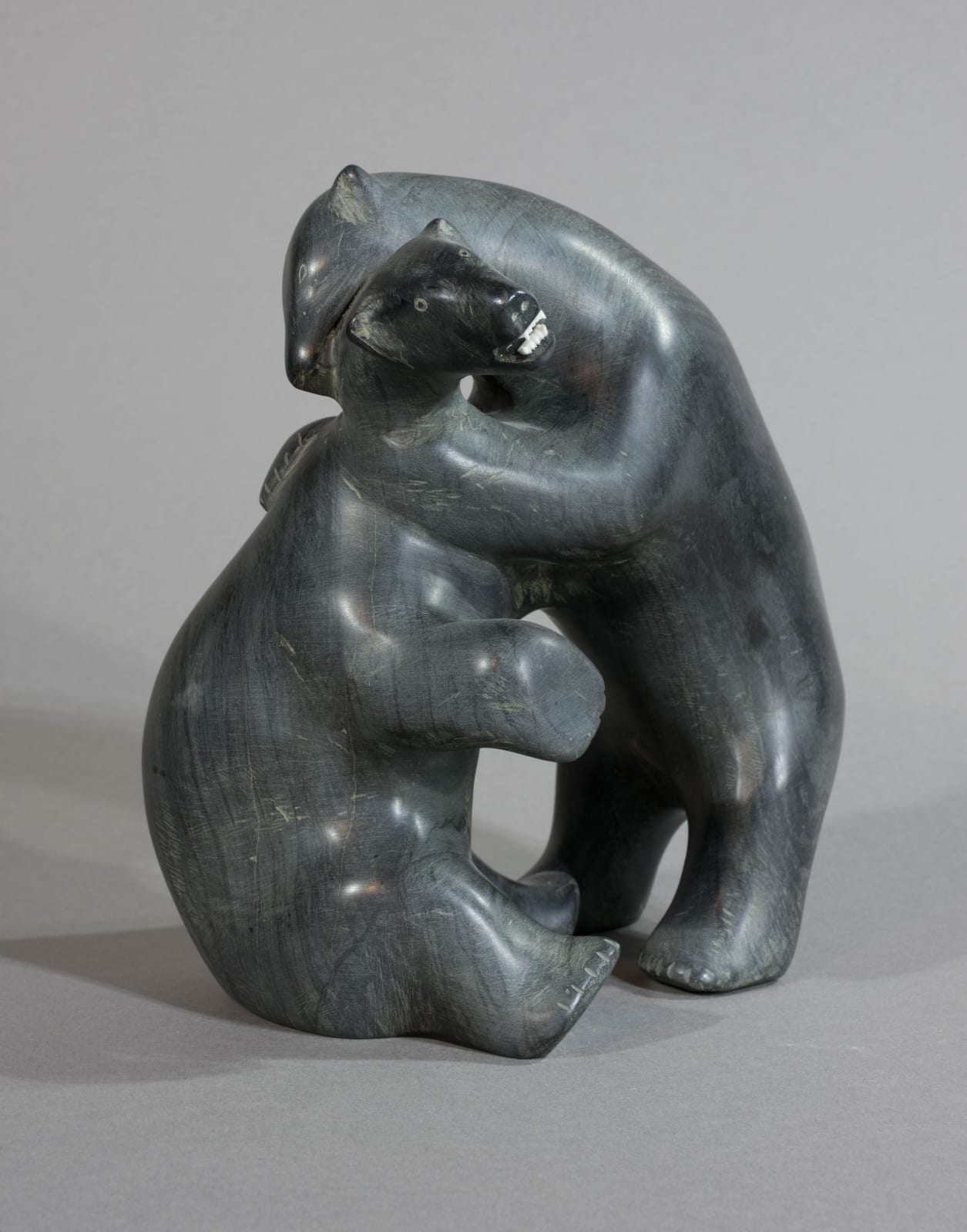 ANDY MAMGARK (1930-1997) ARVIAT (ESKIMO POINT), Fighting Bears, c. 1990