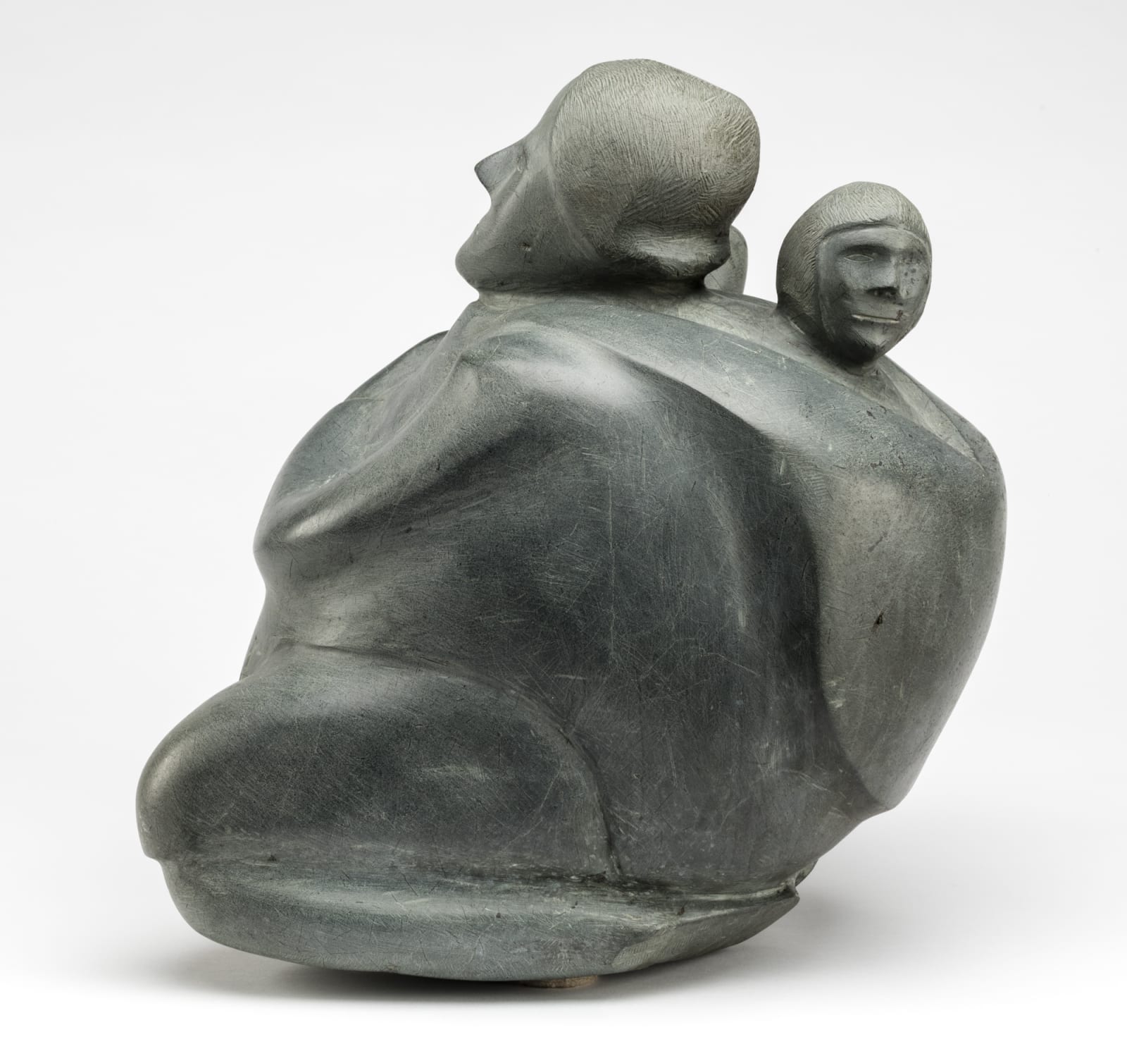 GEORGE TATANNIQ (1910-1991) QAMANI’TUAQ (BAKER LAKE), Mother with Two Children, mid 1970s