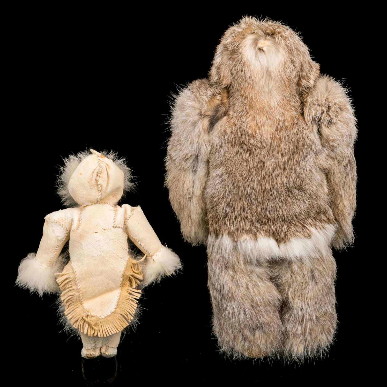 UNIDENTIFIED INUIT ARTISTS, Pair of Dolls, c. late 1960s / early 1970s