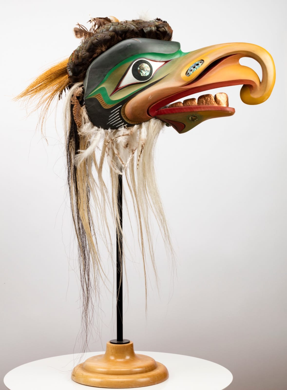 SIMON DICK (1951-) KWAKWA̱KA̱ʼWAKW, Kolus Mask, 1996