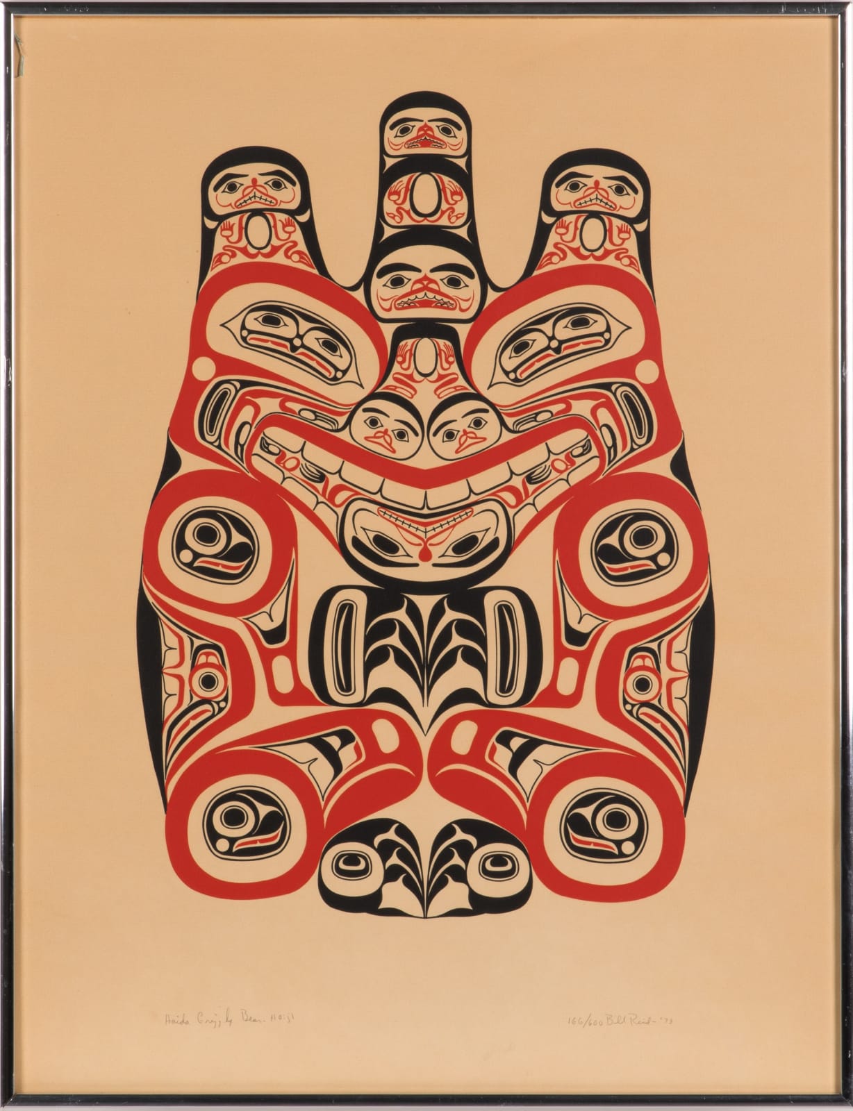 BILL REID (IIJUWAS), O.B.C., R.C.A. (1920-1998), HAIDA, Haida Grizzly / Huaji, 1973