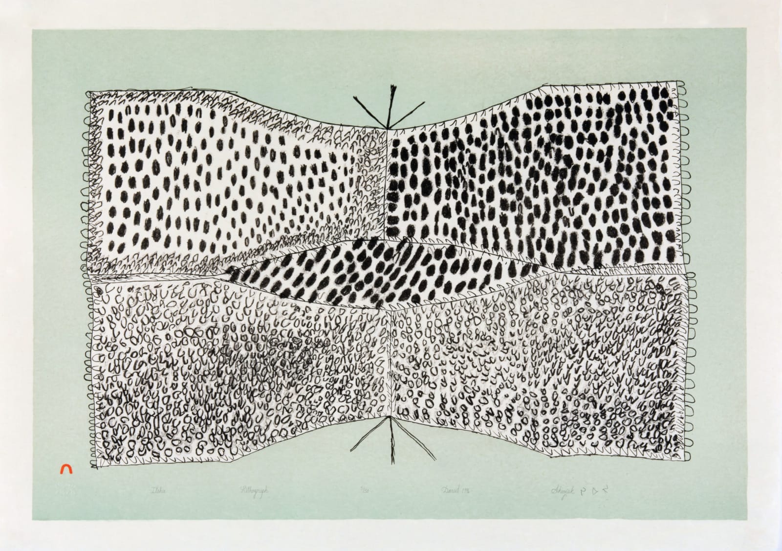 SHEOJUK ETIDLOOIE (1932-1999) KINNGAIT (CAPE DORSET), Itsha (Skin Tent), 1996 #29