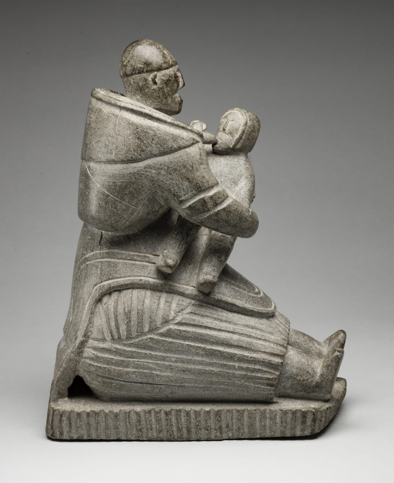 MARY IRQIQUQ SORUSILUK (1897-1966) SALLUIT (SUGLUK), Mother Nursing a Child, c. 1953-55