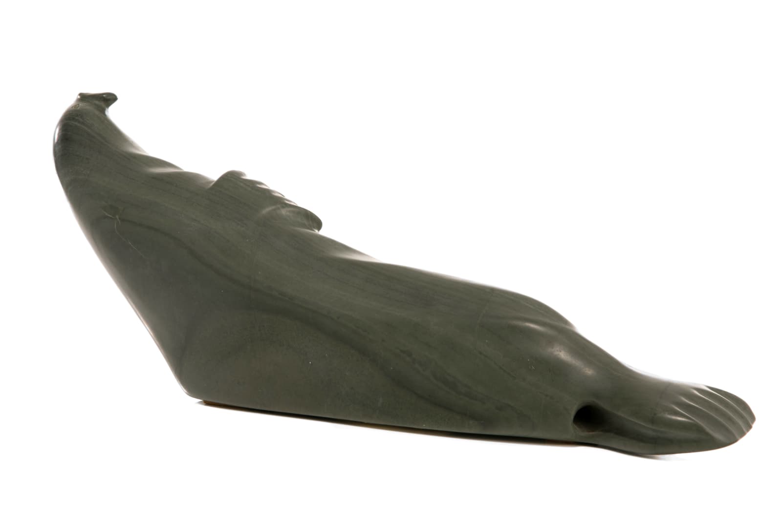 CHARLIE QITTUSUK (1927-d) BELCHER ISLAND (SANIKILUAQ), Basking Seal, 1970s