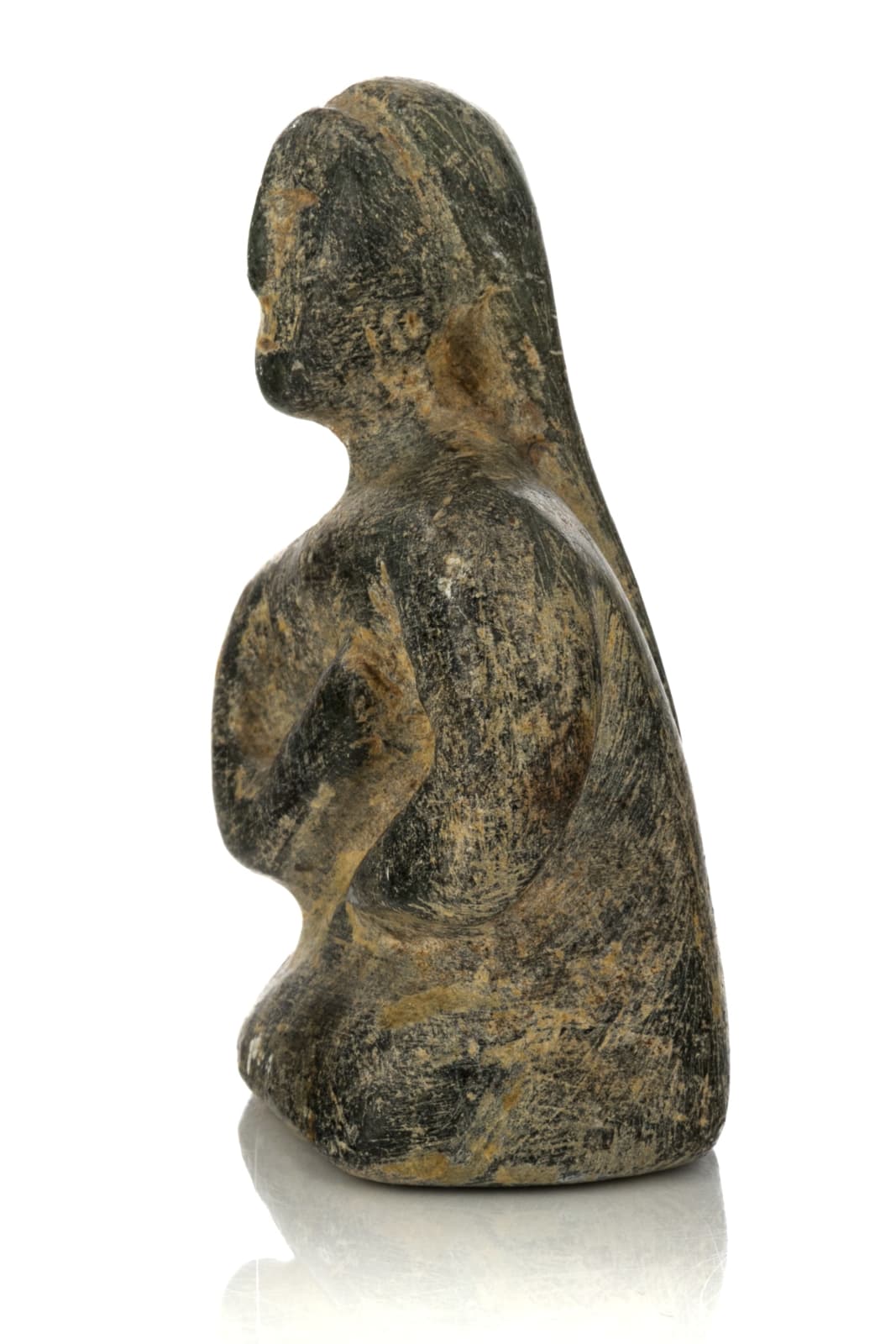 UNIDENTIFIED ARTIST, NAUJAAT (REPULSE BAY), Half Length Bust of a Woman with Plaited Hair, c. 1970