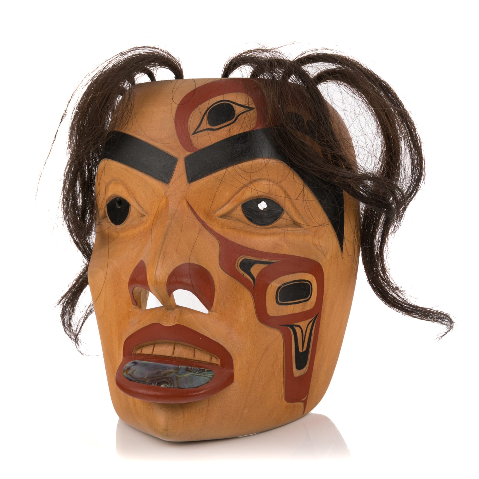 GEORGE PENNIER (1957-) COAST SALISH, MISSION, BC, Woman with Labret, mid-late 1980s