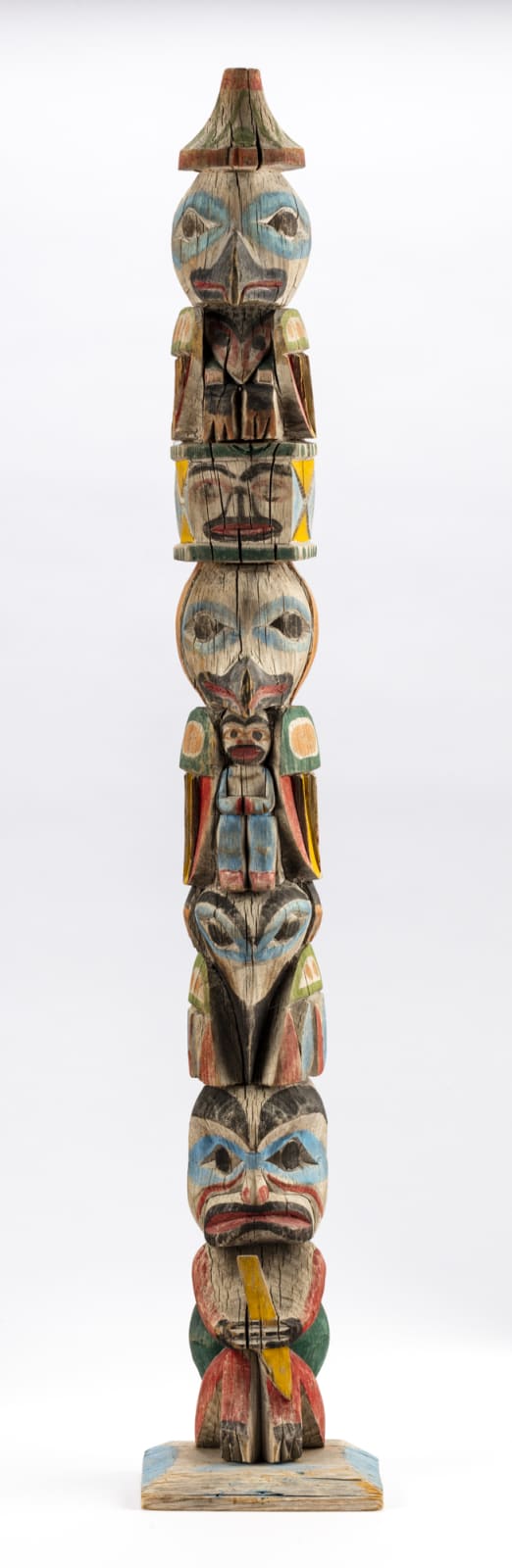 PROBABLY SAM WILLIAMS (c. 1884-1979) NUU-CHAH-NULTH, Model Totem Pole, c. 1920s