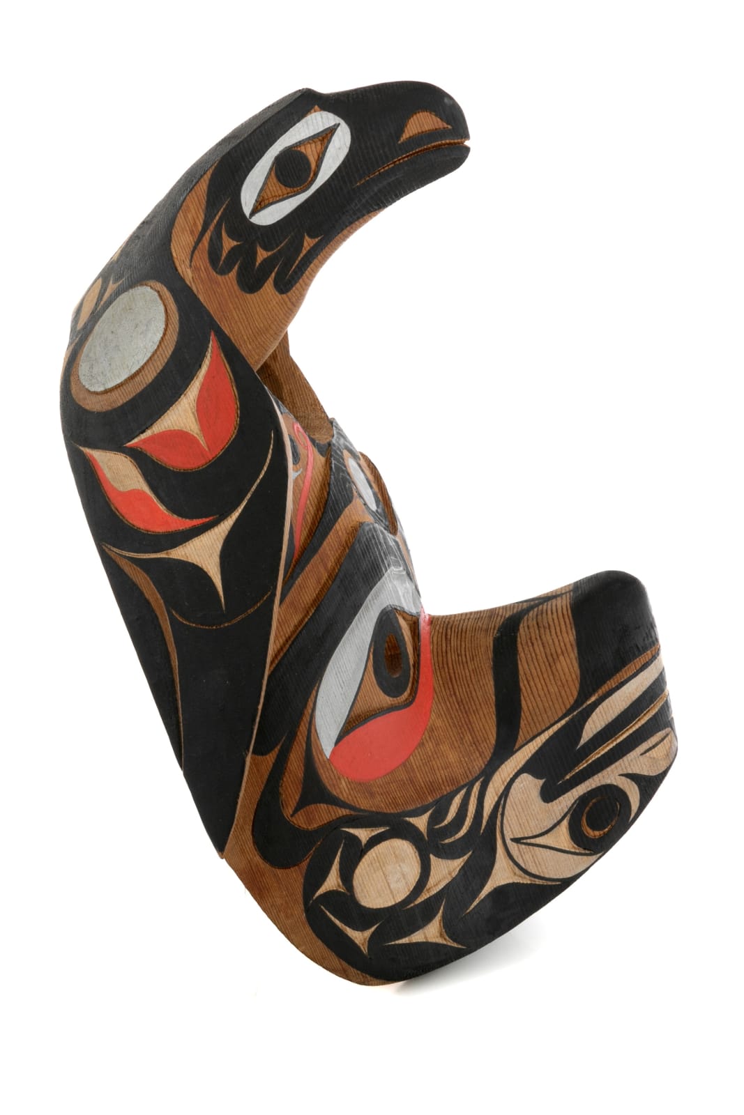 TIM PAUL (1950-) NUU-CHAH-NULTH (HESQUIAHT), Raven Ridiculing Black Bear, 1997