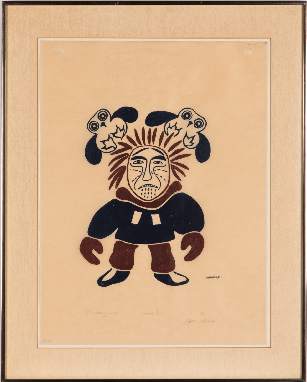 AGNES NANOGAK GOOSE (1925-2001), ULUKHAKTOK (HOLMAN ISLAND), Sorcerer's Powers, 1973 #20