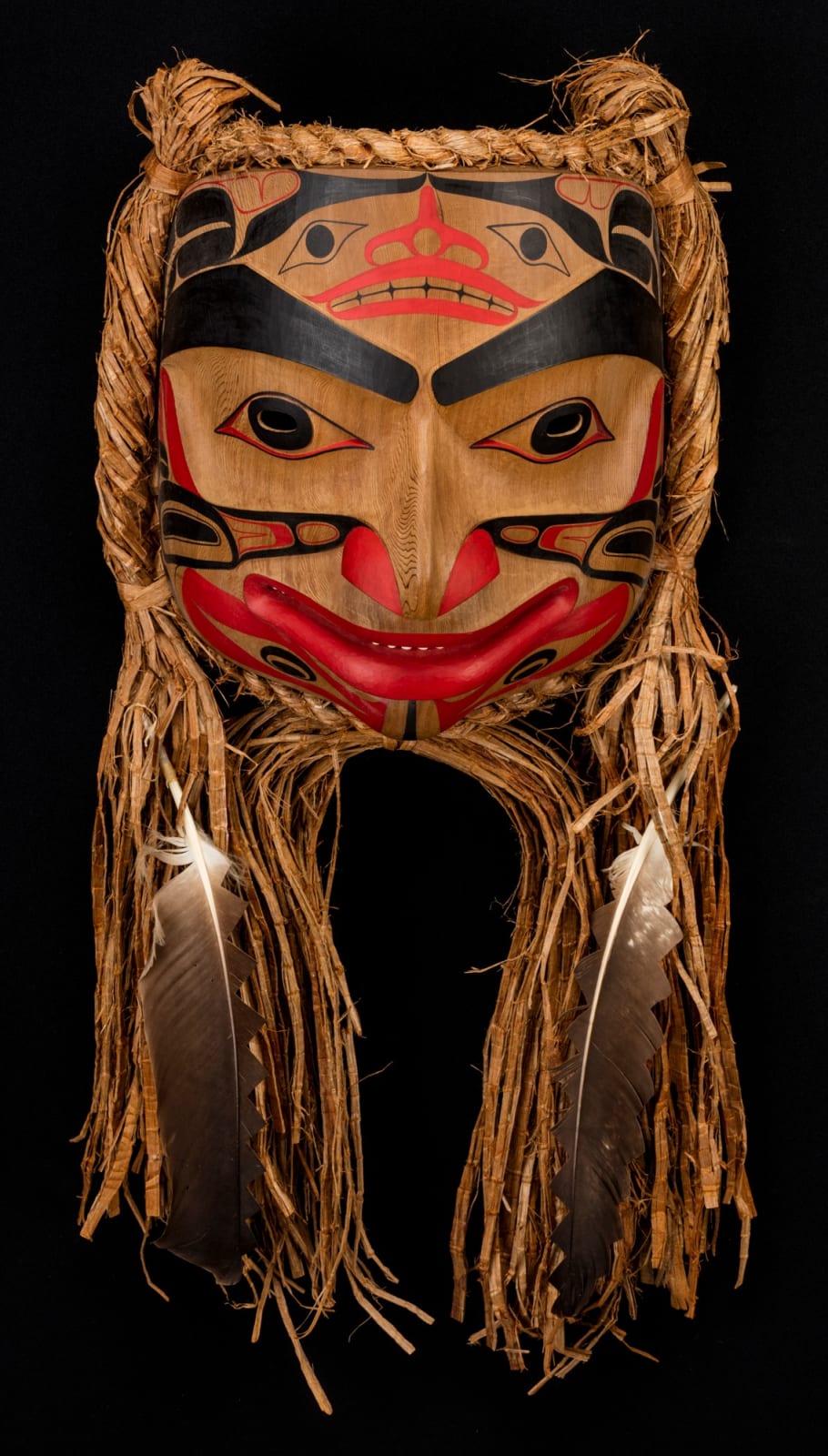 ROBERT DAVIDSON (GUUD SANS GLANS), O.C., O.B.C., (1946-) HAIDA, MASSET / WHITE ROCK, S'gan Mask (Killer Whale Mask), 1990
