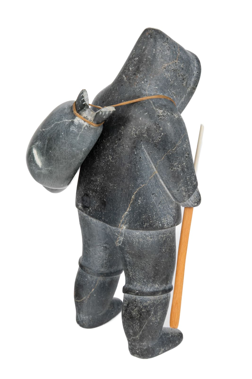 UNIDENTIFIED INUIT ARTIST, NUNAVIK (ARCTIC QUEBEC), Hunter with Captured Seal on the Journey Home, 1955