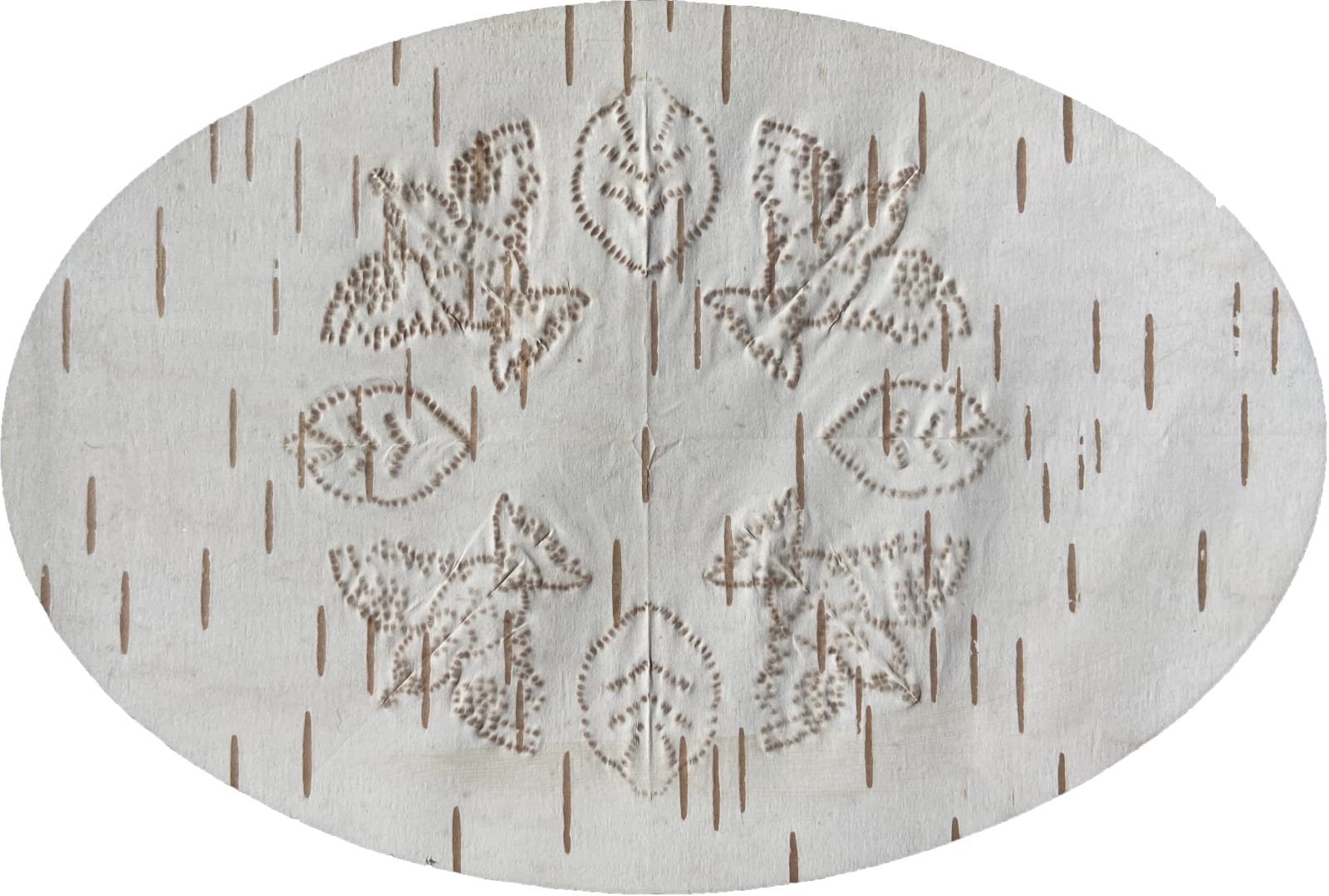 ANGELIQUE MERASTY (1924-1996) CREE, Two Birch Bark Bitings, c. 1980