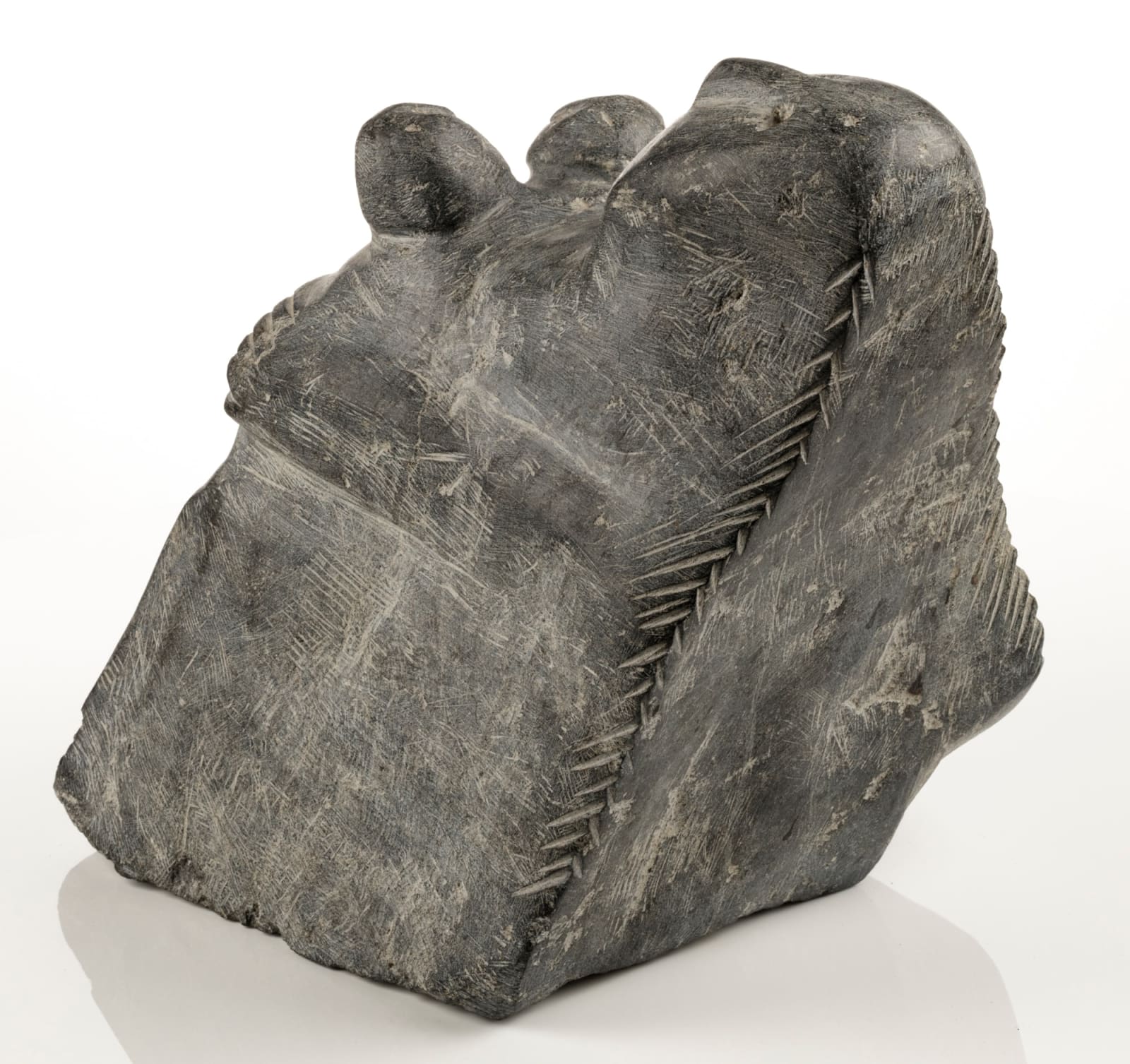 ELIZABETH NUTARAALUK AULATJUT (1914-1998) ARVIAT (ESKIMO POINT), Mother and Two Children, early 1980s