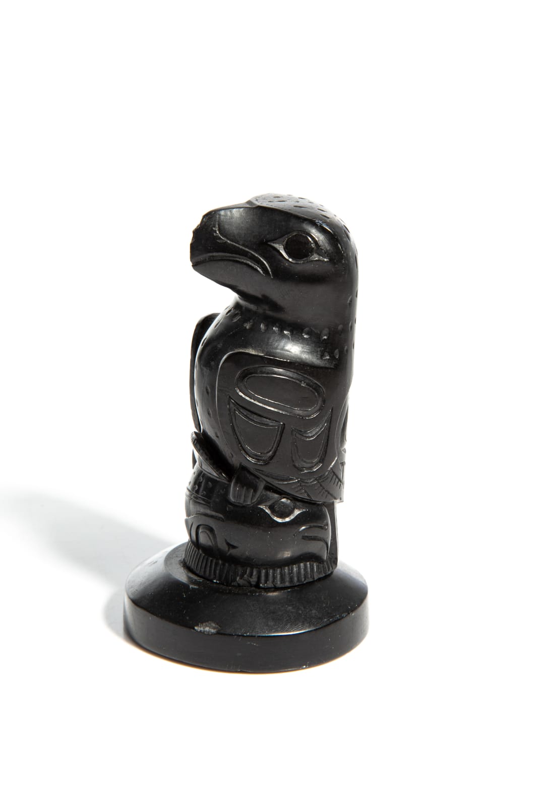 W. GLADSTONE, SKIDEGATE, HAIDA GWAII, Eagle over Fish, mid / late 1960s