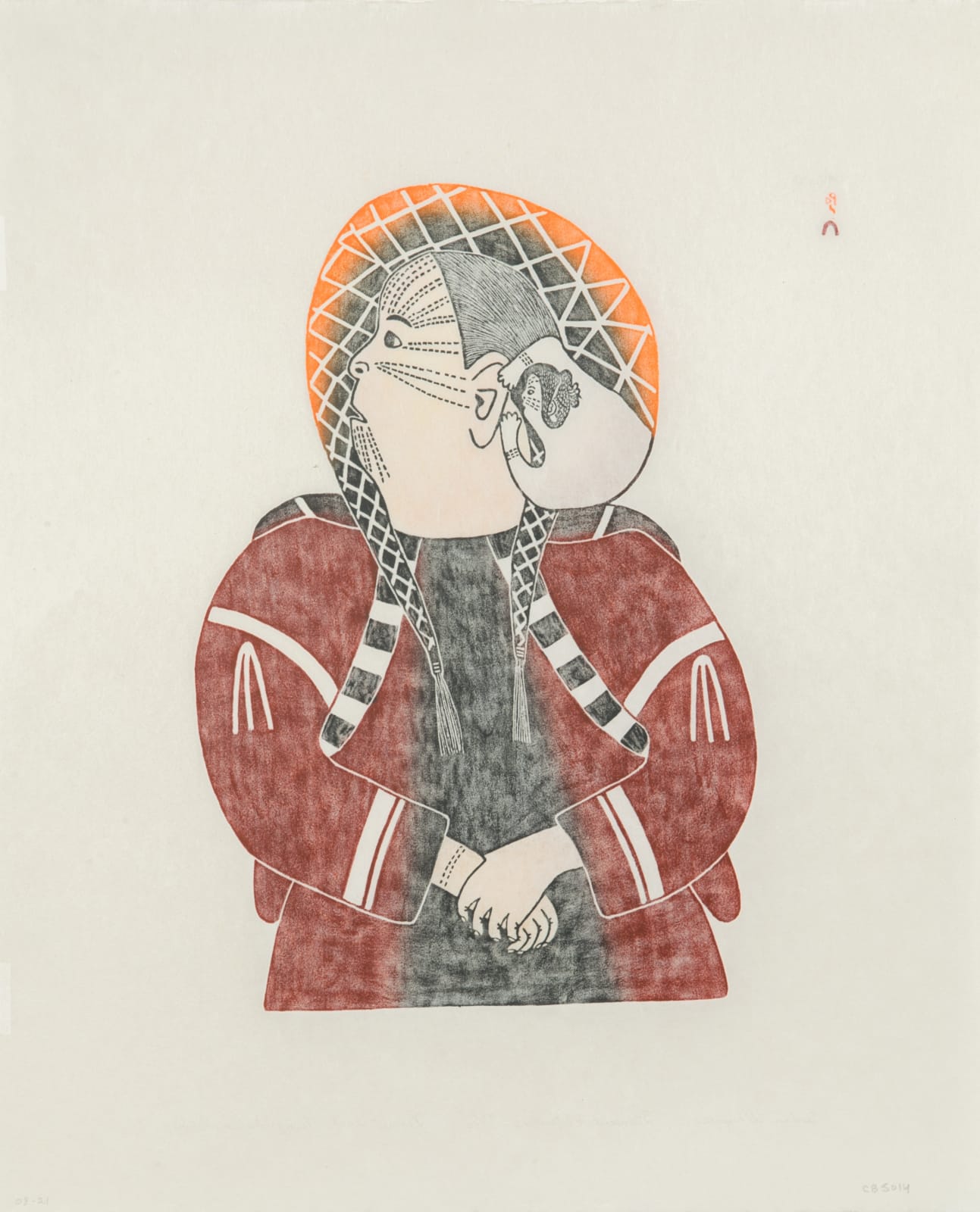 NINGIUKULU TEEVEE (1963-) KINNGAIT (CAPE DORSET), Sedna Whispers, 2008 #21