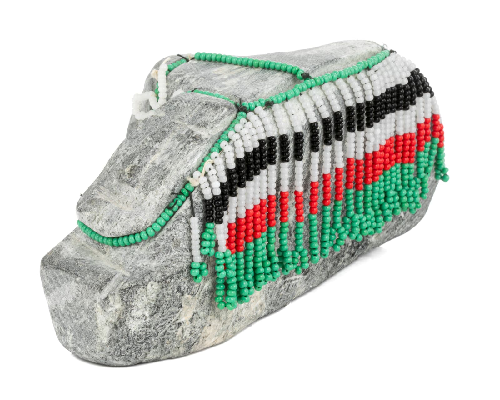 EVA TALOOKI ALIKTILUK (1927-1994) ARVIAT (ESKIMO POINT), Three Women in Beaded Amautiq Hoods