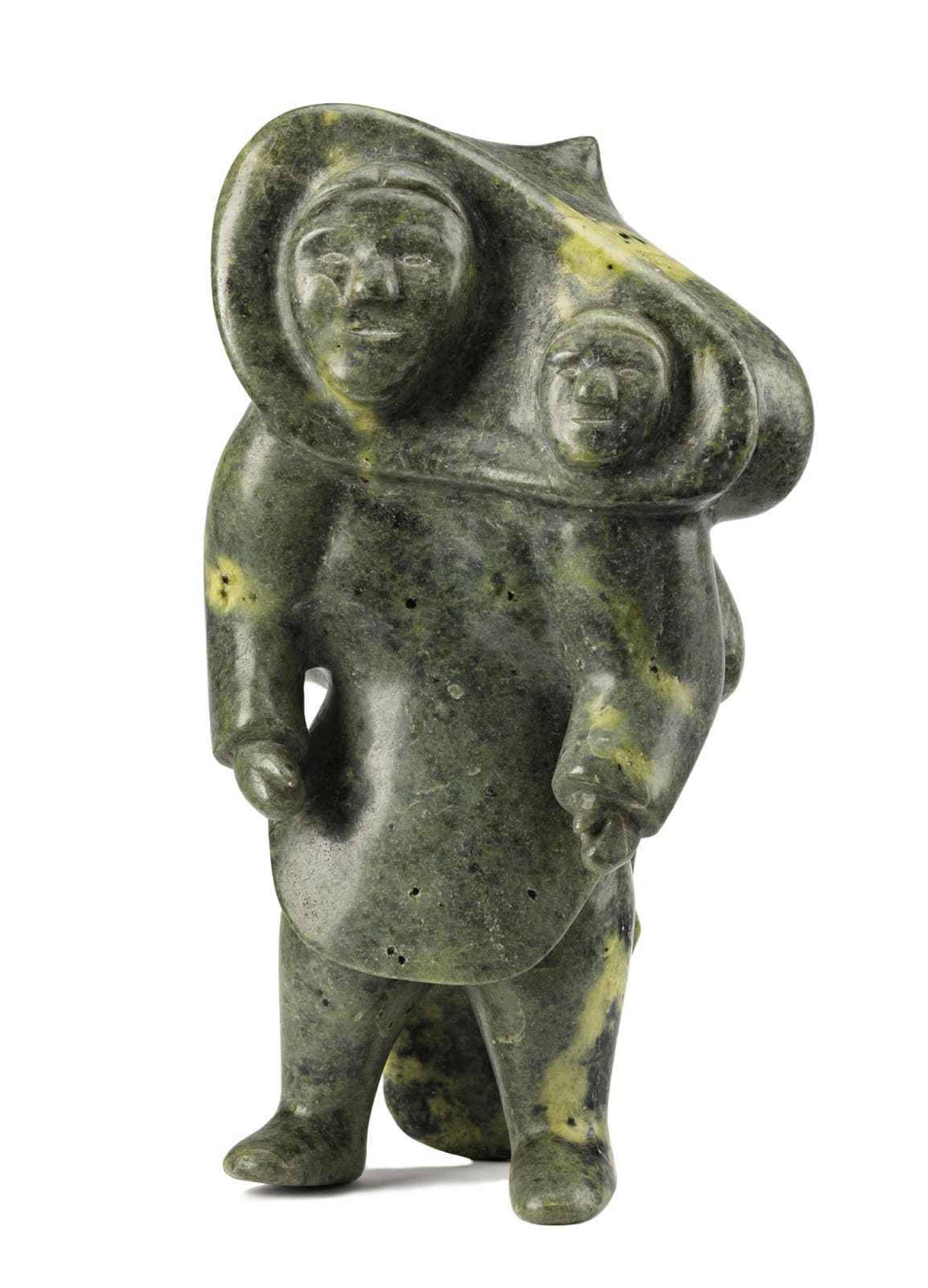 KUPPAPIK RAGEE (1931-1995) KINNGAIT (CAPE DORSET), A Standing Mother with Child, early 1960s