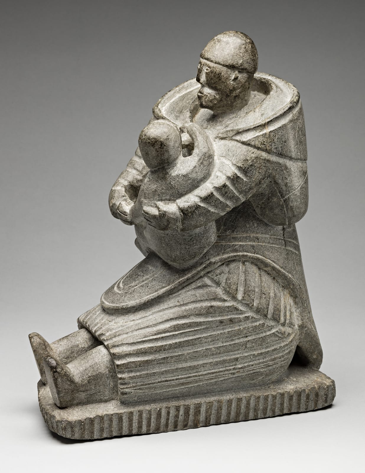 MARY IRQIQUQ SORUSILUK (1897-1966) SALLUIT (SUGLUK), Mother Nursing a Child, c. 1953-55