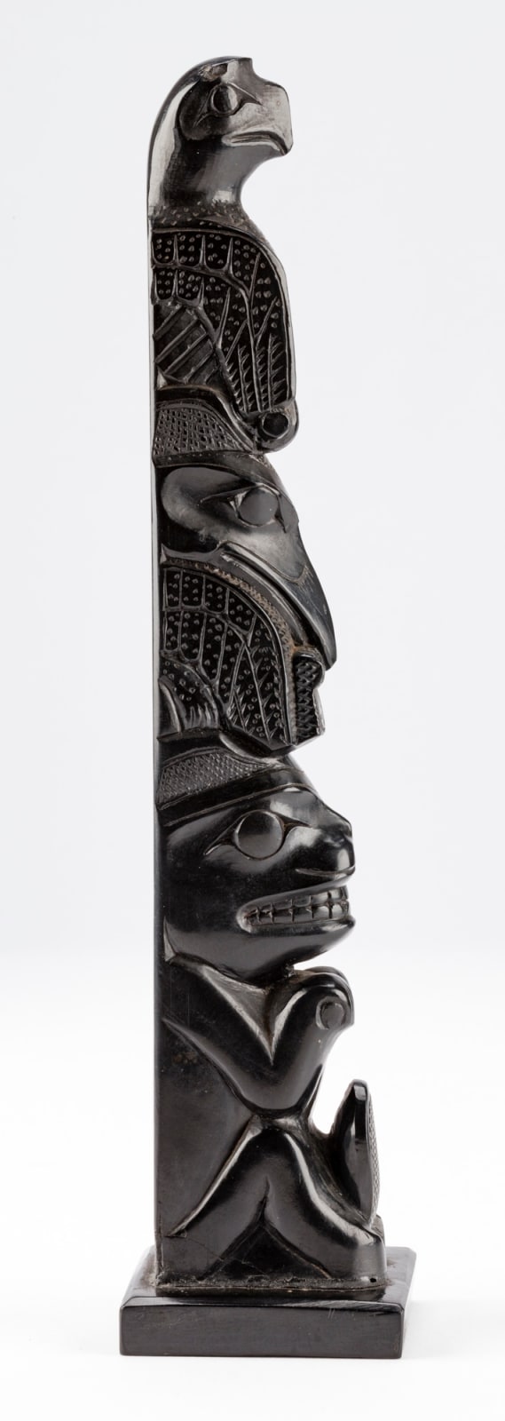 POSSIBLY PAUL JONES (c. 1847-1927), SKIDEGATE, HAIDA GWAII, Model Totem Pole, c. 1890-1910
