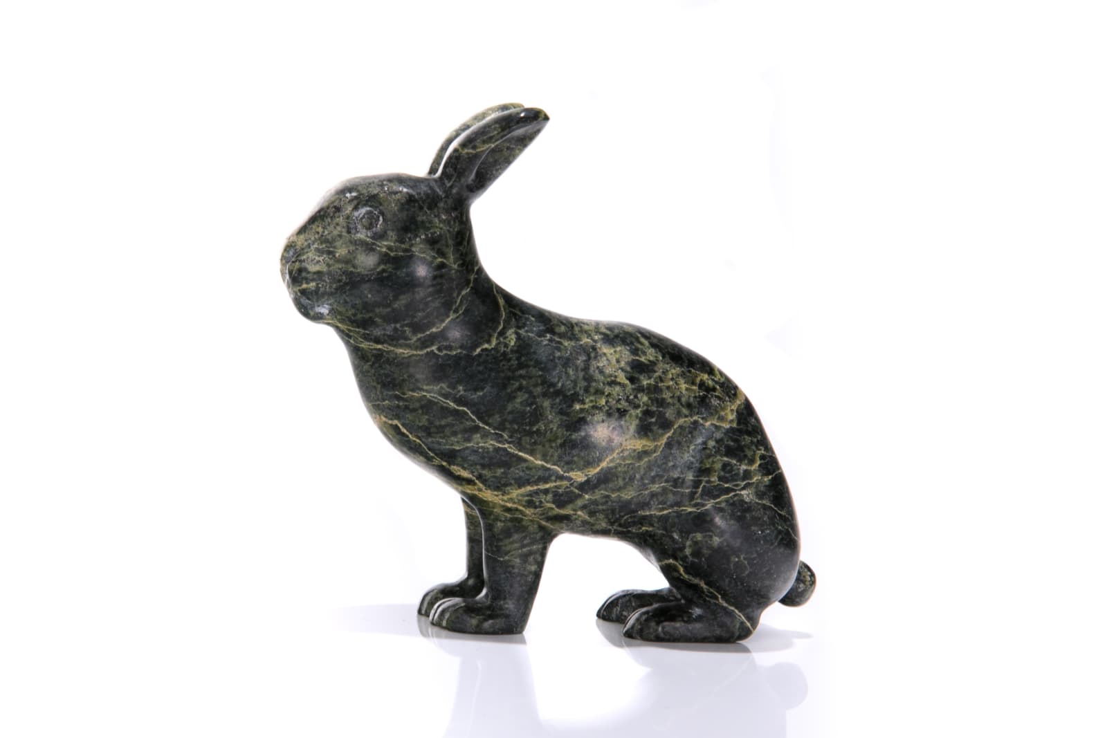 HENRY EVALUARDJUK (1923-2007) IQALUIT (FROBISHER BAY), Scenting Arctic Hare, mid 1980s