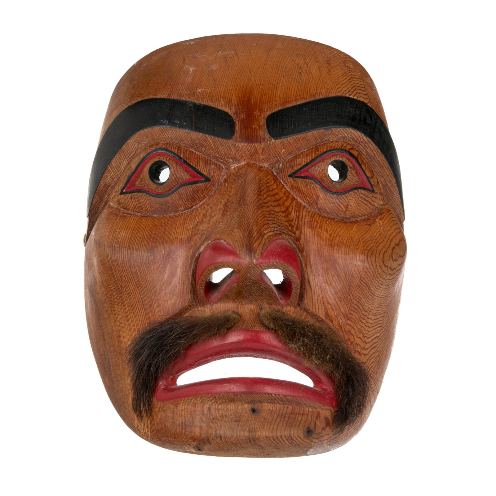JOHN LIVINGSTON (1951-2019), NON-INDIGENOUS, ADOPTED KWAKWA̱KA̱ʼWAKW, Portrait Mask, 1973