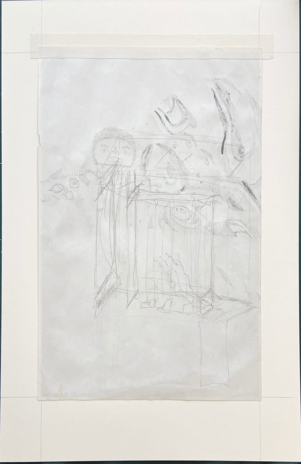 LAWRENCE PAUL YUXWELUPTUN (1957-) COAST SALISH / OKANAGAN, COWICHAN / SYILX FIRST NATIONS, Study for "An Indian Game (Juggling Books)", 1996