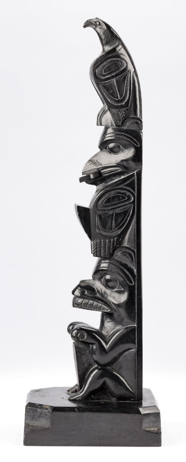 RUFUS MOODY, C.M. (1923-1998) SKIDEGATE, B.C., Model Totem Pole, 1961
