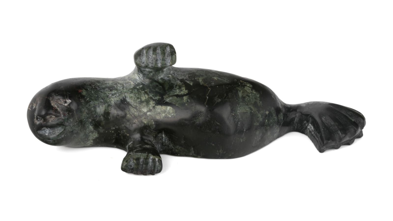 CEE POOTOOGOOK (1967-) KINNGAIT (CAPE DORSET), Swimming Walrus Shaman, 1990s