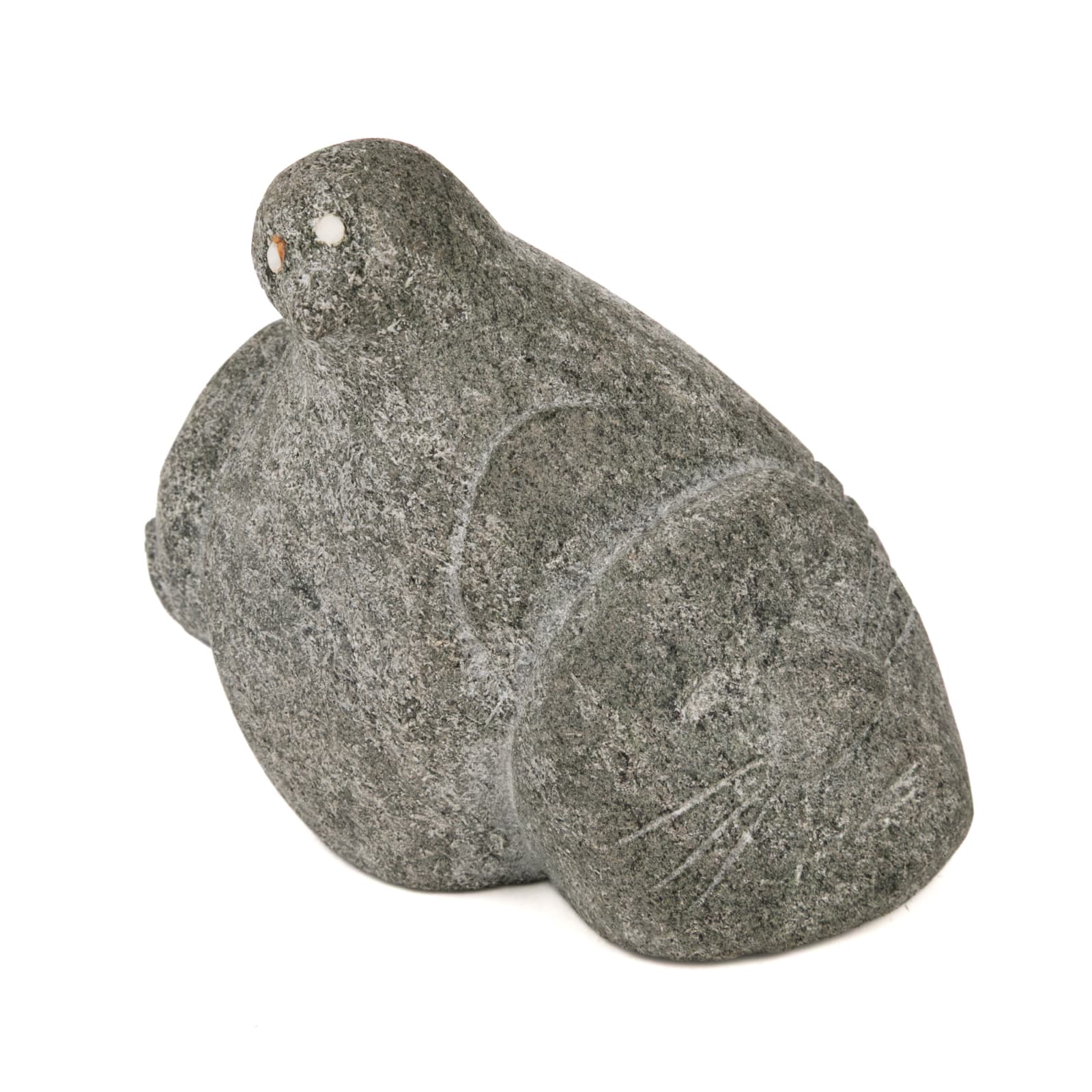 Attributed to PUDLO PUDLAT (1916-1992) KINNGAIT (CAPE DORSET), Arctic Trio: Owl, Tattooed Face, and Bear Head, c. 1950-55