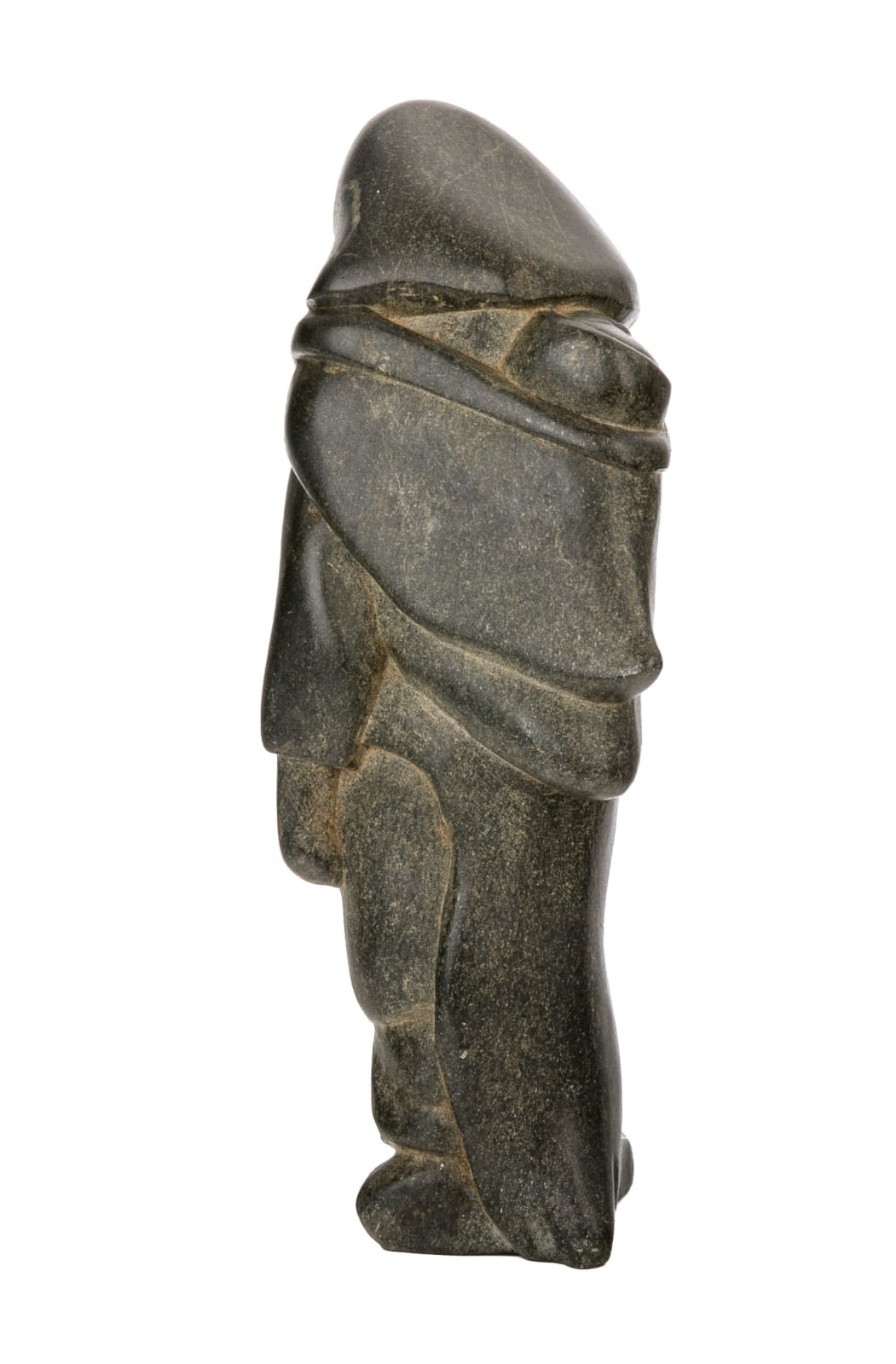 KIUGAK (KIAWAK) ASHOONA, O.C., R.C.A. (1933-2014) m., KINNGAIT (CAPE DORSET), Mother with Sleeping Child in her Amaut, late 1970s