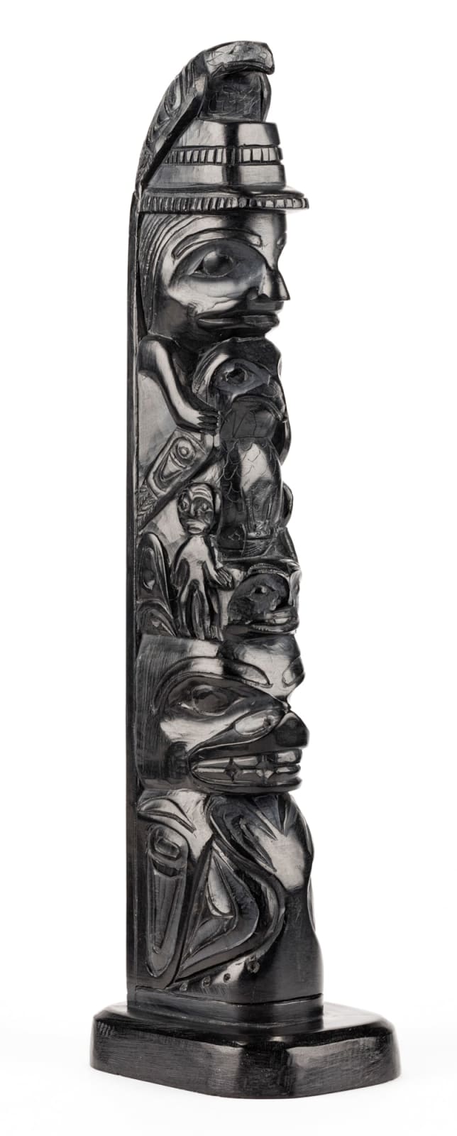 THOMAS MOODY (c. 1877-1947) SKIDEGATE, B.C., Model Totem Pole, 2 December 1936