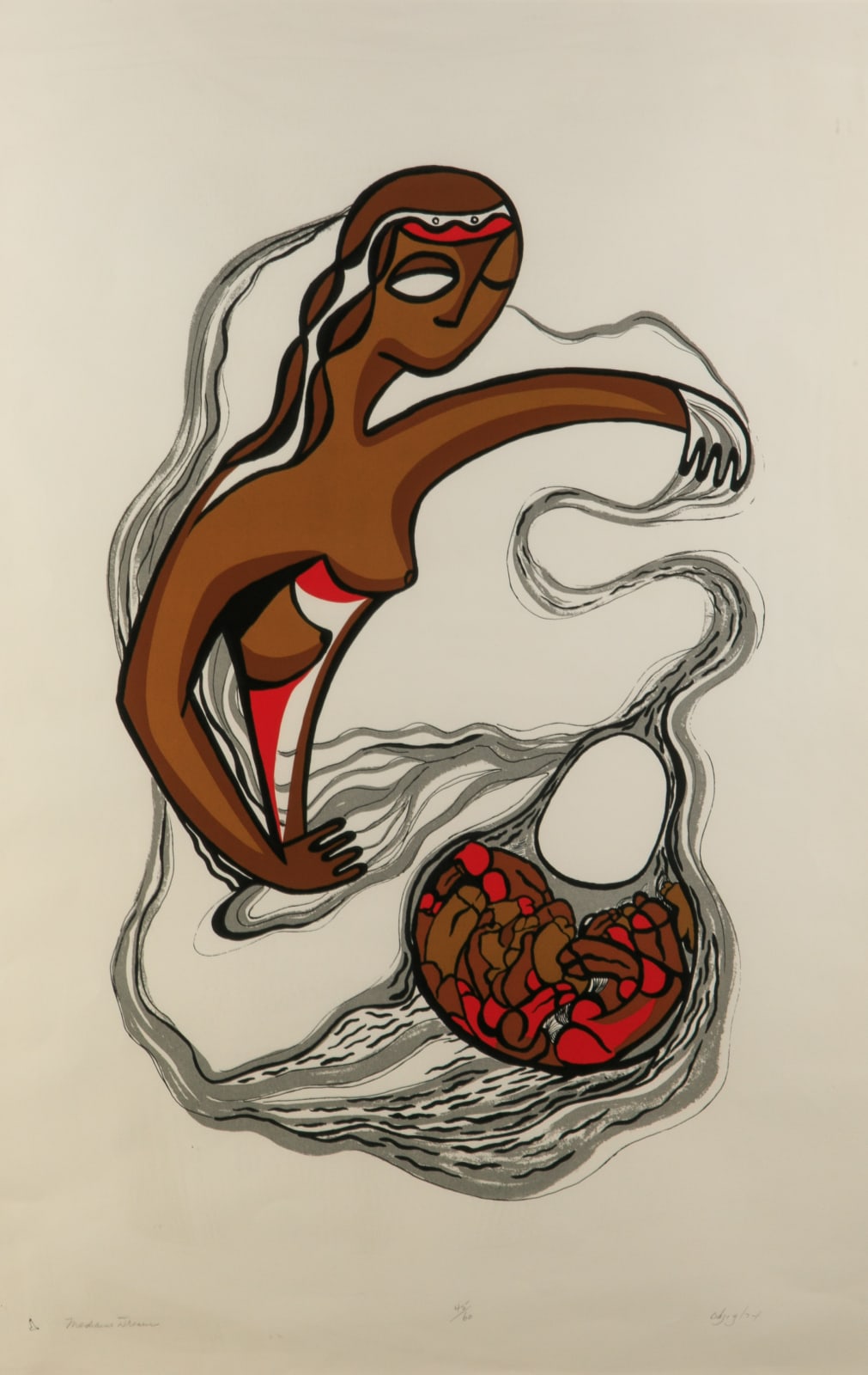 DAPHNE ODJIG, C.M., O.B.C. (1919-2016) NESHNABÉ (ANISHINAABE) (POTAWATOMI), Medicine Dream, 1974