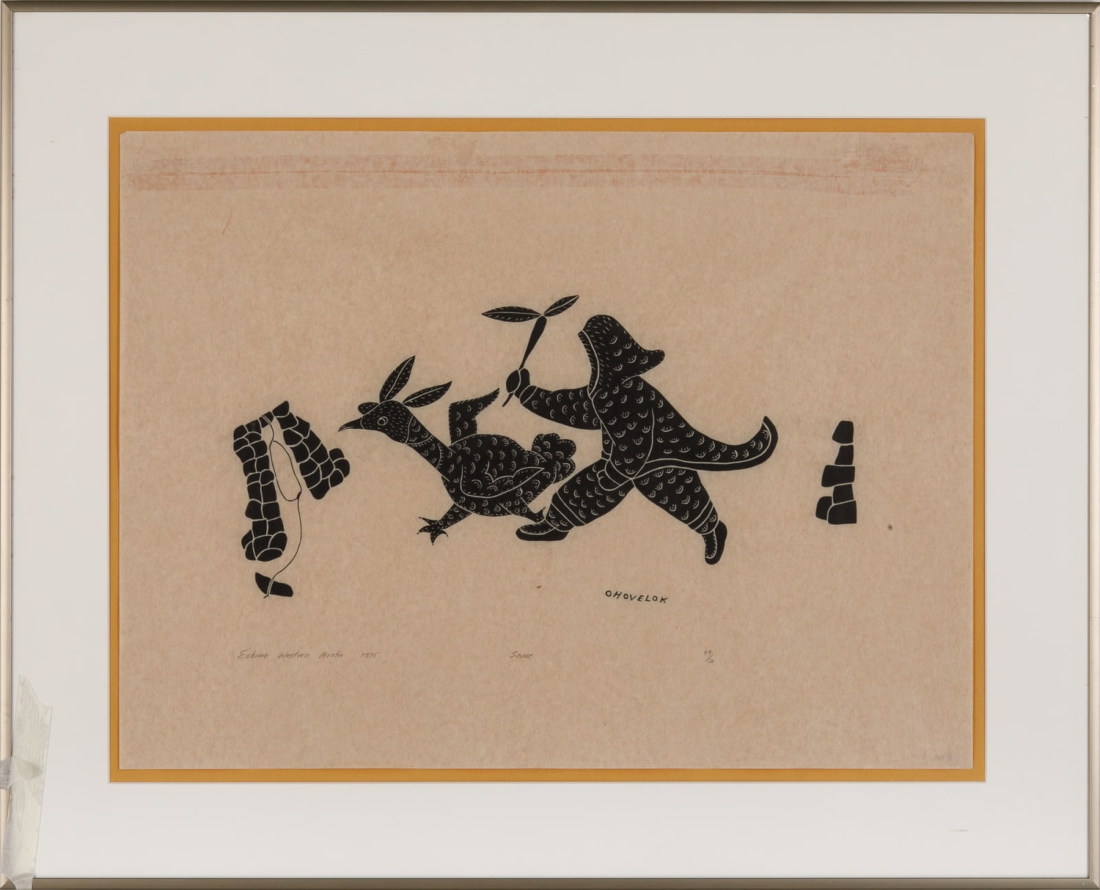 MONA OHOVELUK KUNEYUNA (1935-1992) ULUKHAKTOK (HOLMAN), Snare, 1975 (1975/6 #19)