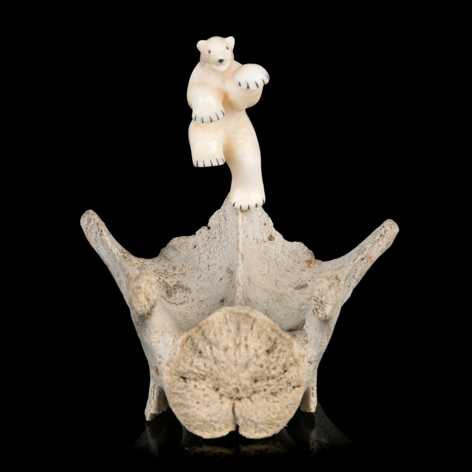 NICK SIKKUARK (1943-2013) ARVILIQJUAQ (PELLY BAY), Dancing Polar Bear, 1991