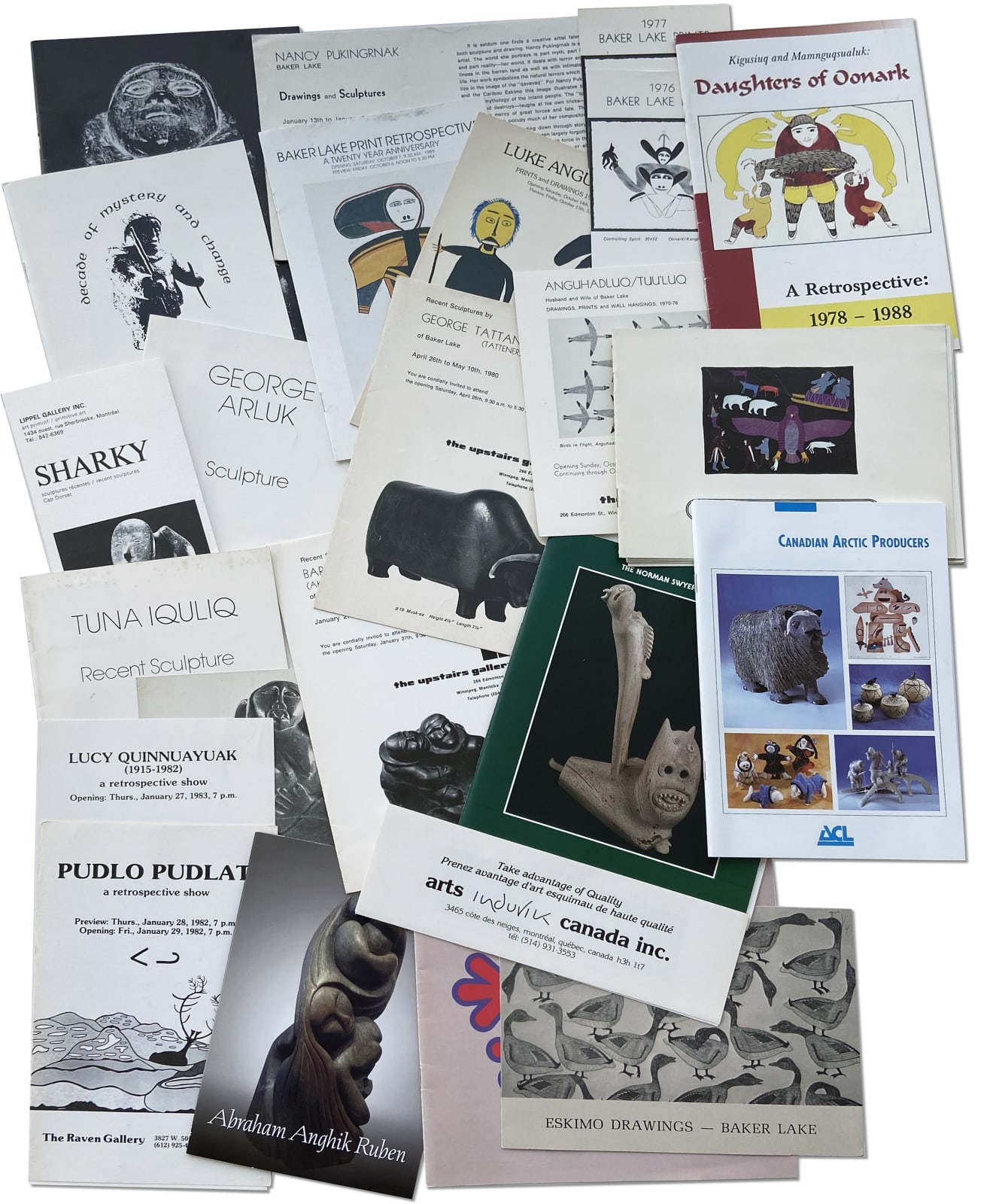Quantity of Ephemera (Gallery Postcards, invitations, pamphlets, and small exhibition catalogues)
