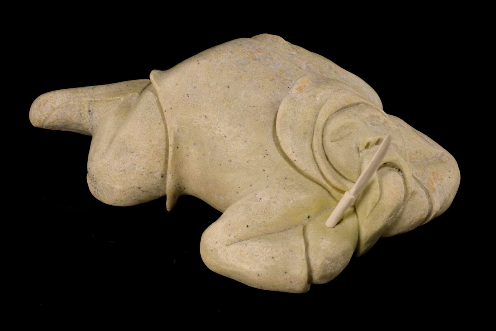 SILAS KAYAKJUAK (QAYAQJUAQ) (1956-) SANIRAJAK (HALL BEACH) / OTTAWA, Resting Man, 2004