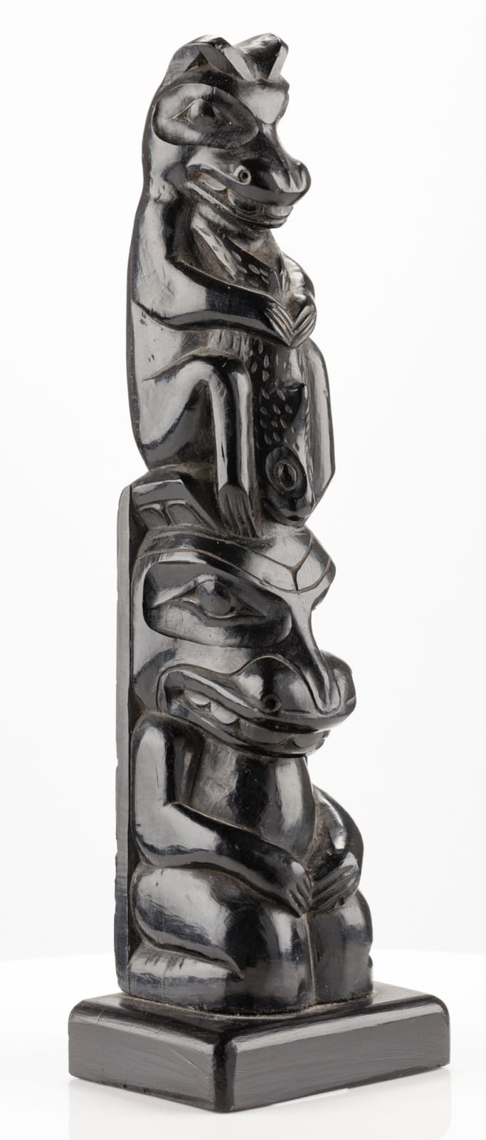 UNIDENTIFIED HAIDA ARTIST, Hollowback Model Totem Pole, c. 1900-1910
