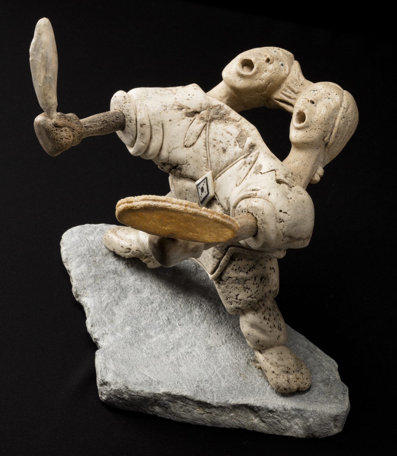 MANASIE AKPALIAPIK (1955-) IKPIARJUK (ARCTIC BAY) / TORONTO / OTTAWA, Drum Dancer, 1989