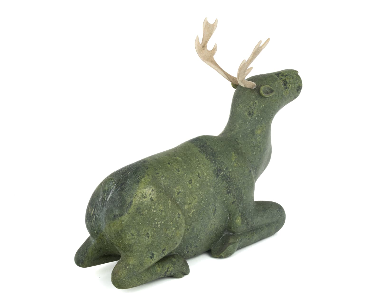 Possibly: KIUGAK (KIAWAK) ASHOONA, O.C., R.C.A. (1933-2014) KINNGAIT (CAPE DORSET), Kneeling Caribou, 1960s