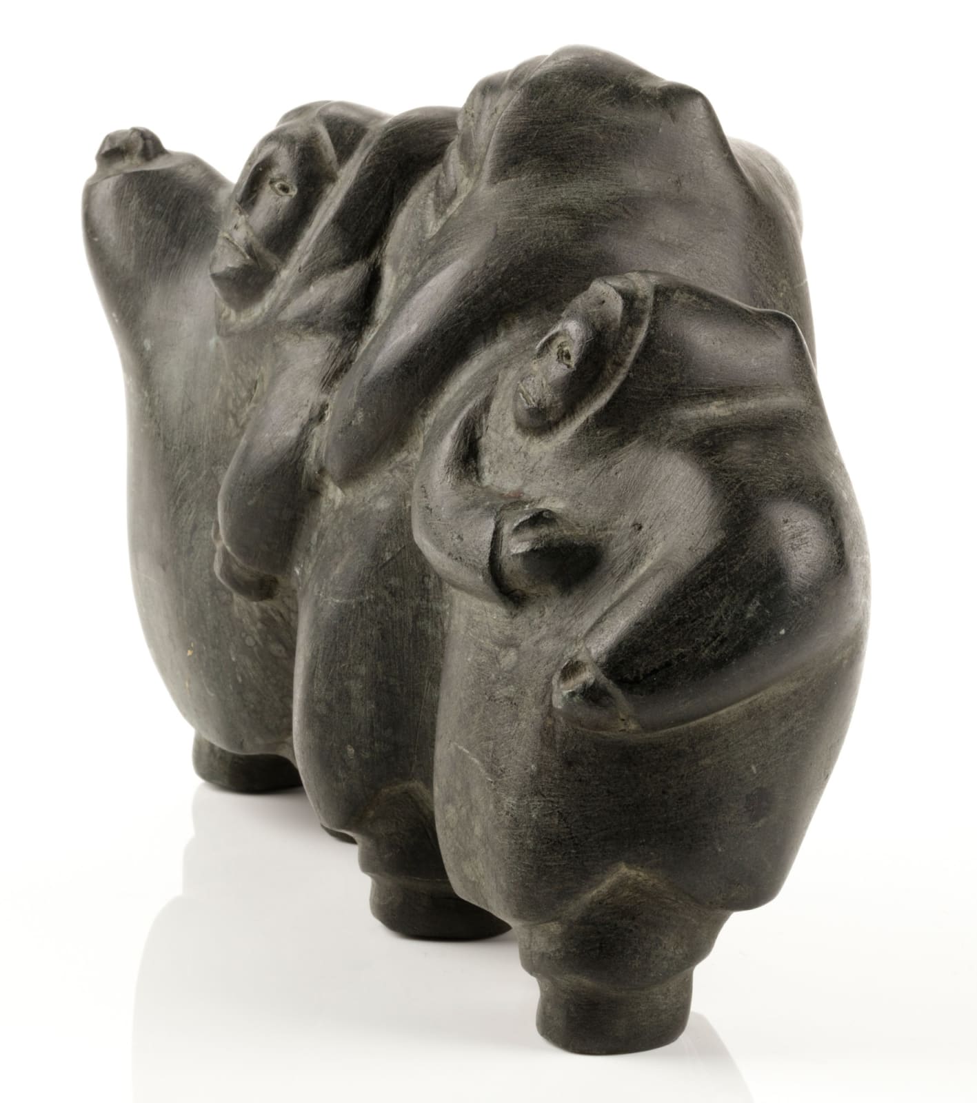 PETER SEVOGA (1940-2007) QAMANI’TUAQ (BAKER LAKE), Three Figures (Mother, Father, and Child), mid 1970s