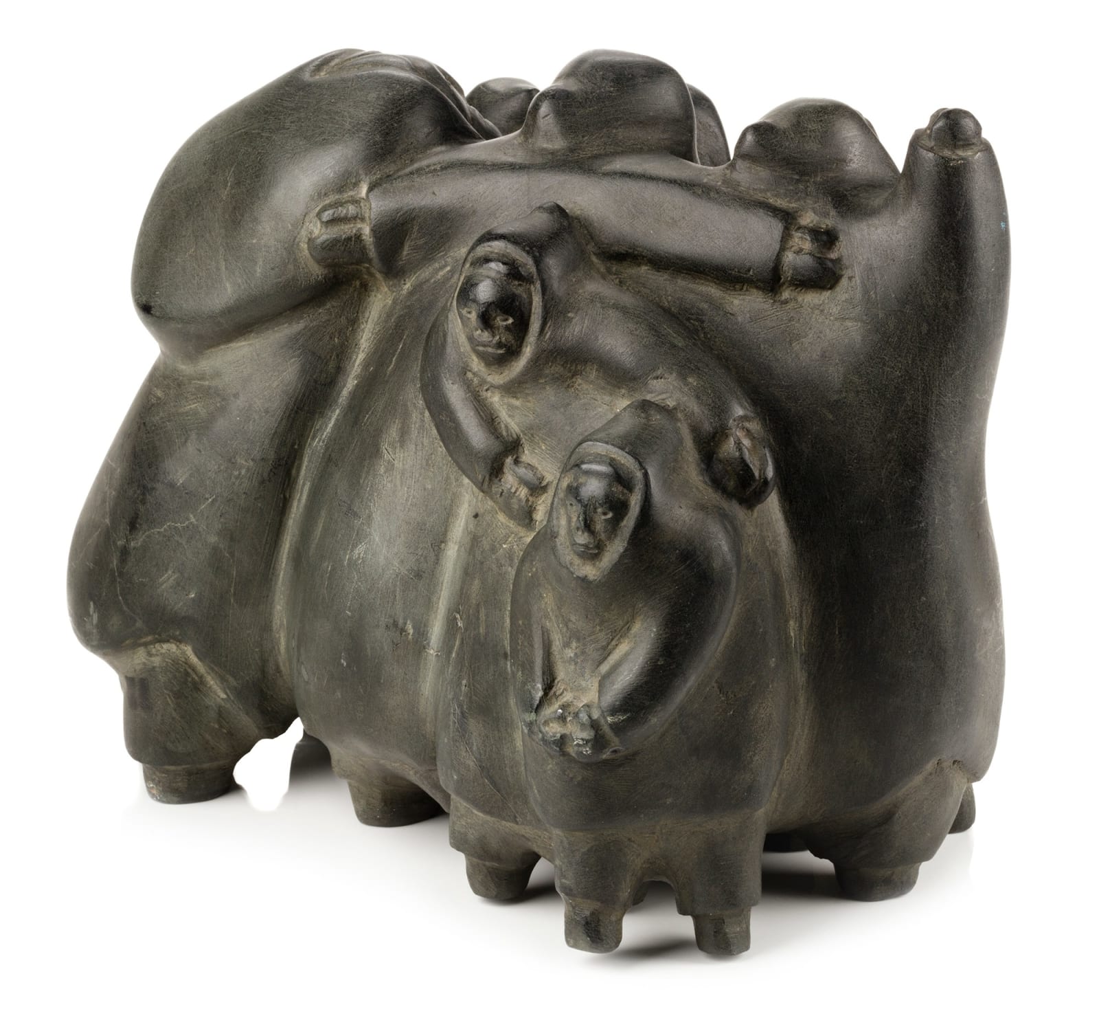 PETER SEVOGA (1940-2007) QAMANI’TUAQ (BAKER LAKE), Family Group, early-mid 1970s