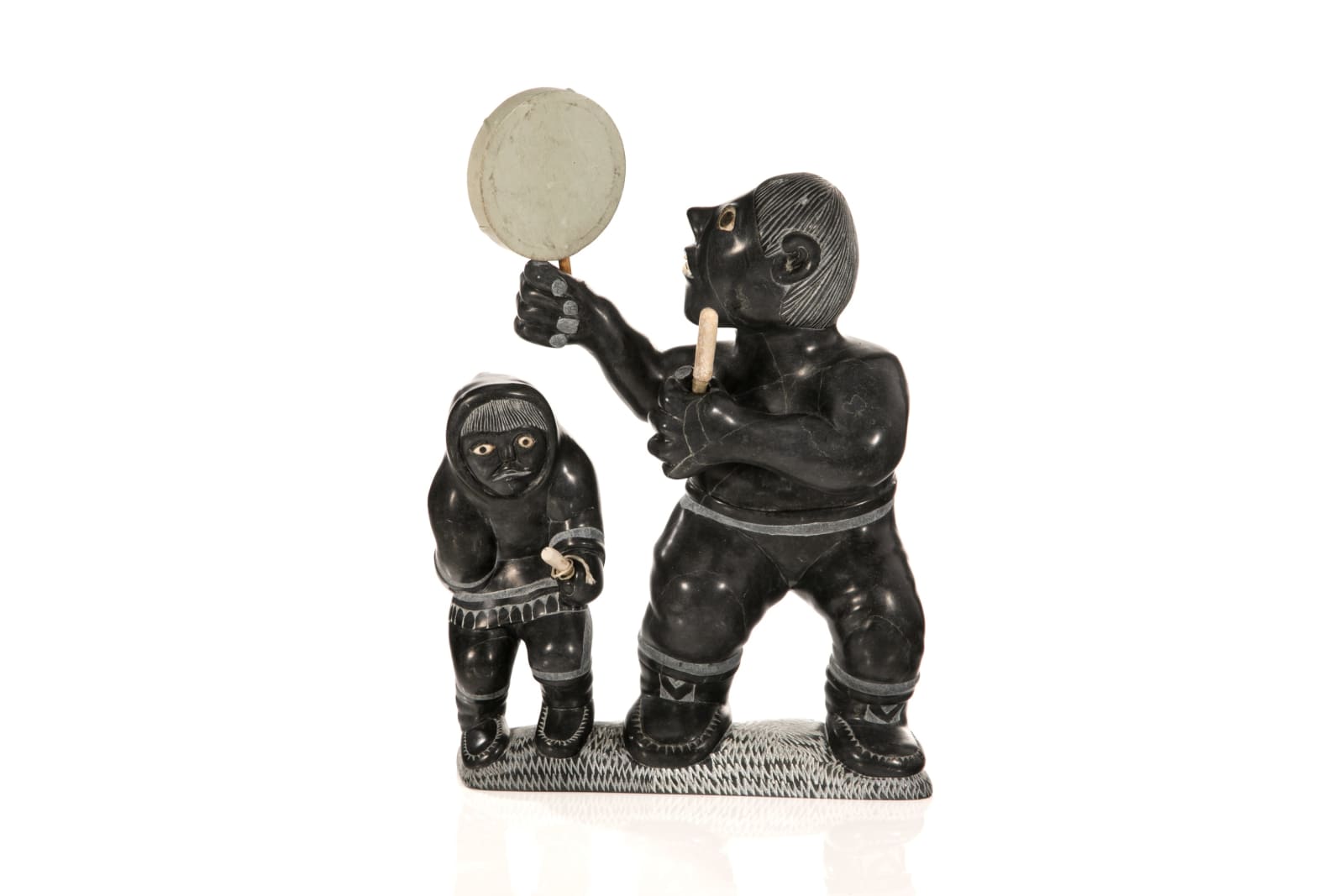 SIMEONIE ELIJASSIAPIK (1948-) INUKJUAK (PORT HARRISON), Drum Dancing Scene, 1985