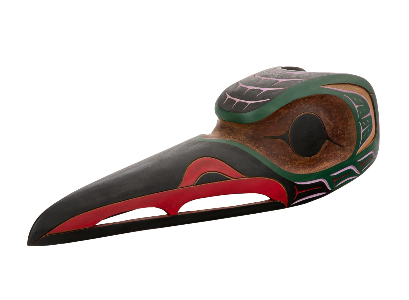 ISAAC (IKE) CHARLIE (c. 1967-) NUU-CHAH-NULTH, Hummingbird Head Mask, 2000s