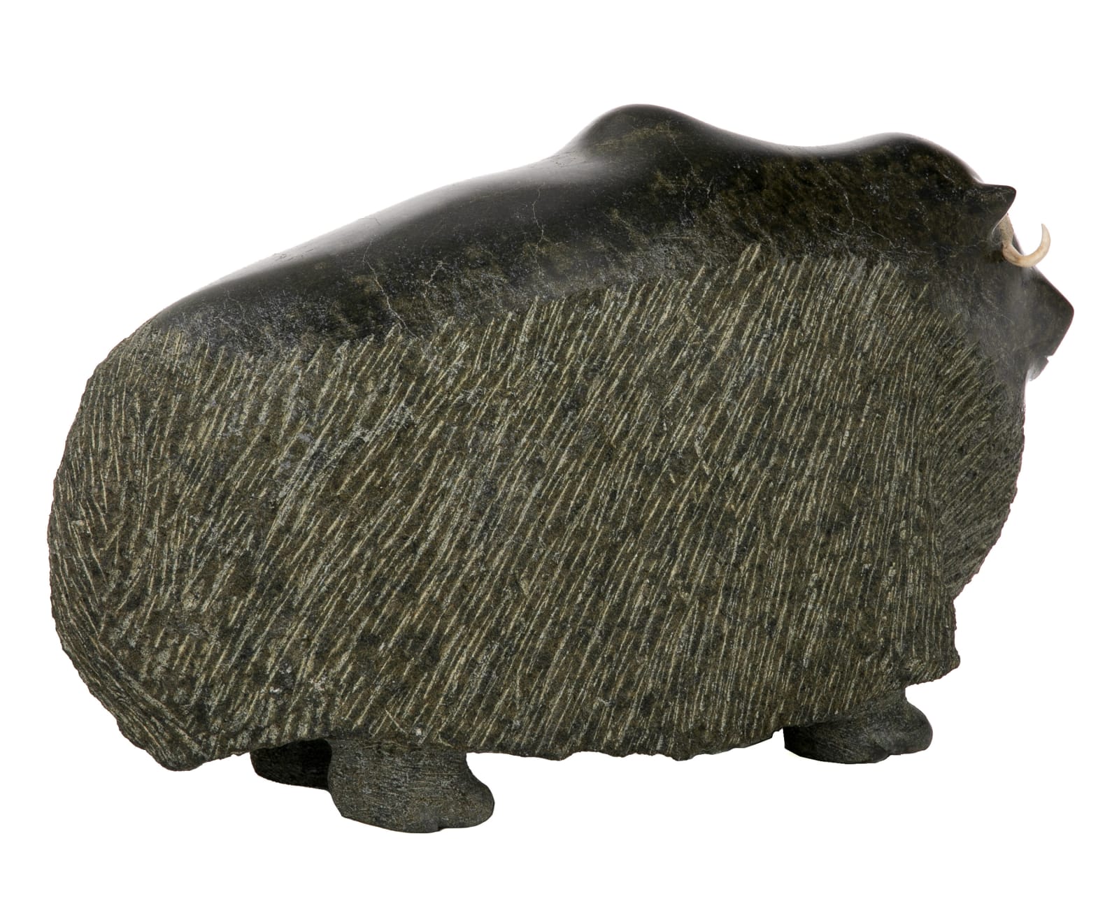 TAKEALOOK TEMELA (1935- ) KIMMIRUT (LAKE HARBOUR), Windswept Muskox, 1987