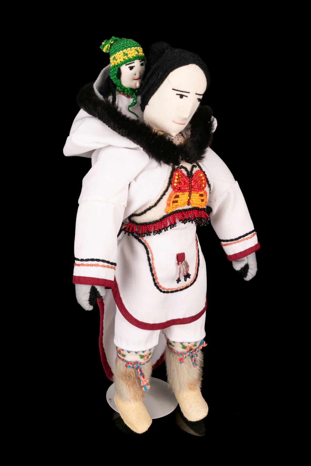 UNIDENTIFIED INUIT ARTIST, Probably KINNGAIT (CAPE DORSET), Mother and Child Doll, 1970s