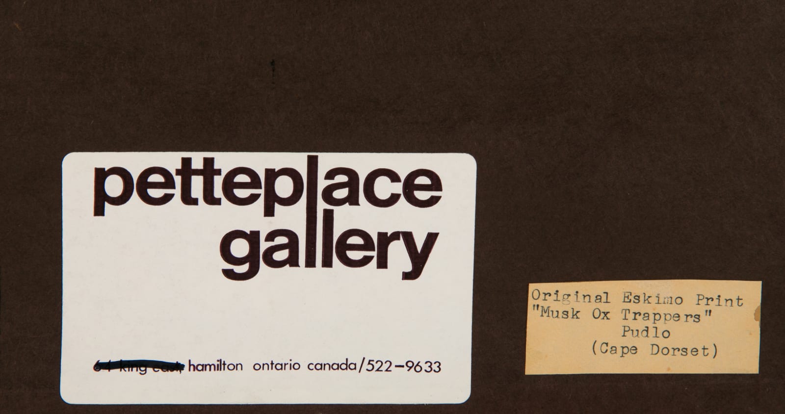 PUDLO PUDLAT (1916-1992) KINNGAIT (CAPE DORSET), Musk ox Trappers, 1963 #36