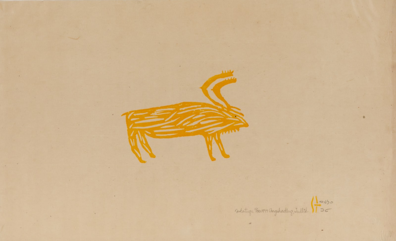 LUKE ANGUHADLUQ (1895-1982) QAMANI’TUAQ (BAKER LAKE), Nukatuqa, 1977 #7