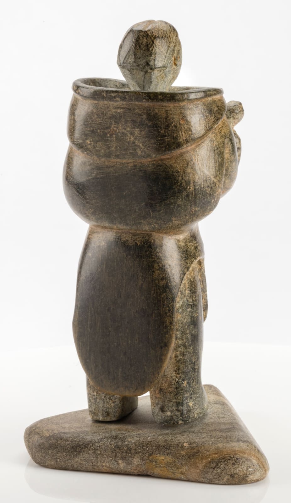 UNIDENTIFIED INUIT ARTIST, PROBABLY SALLUIT (SUGLUK), Mother Holding a Child, early or mid 1950s